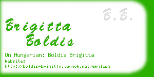 brigitta boldis business card